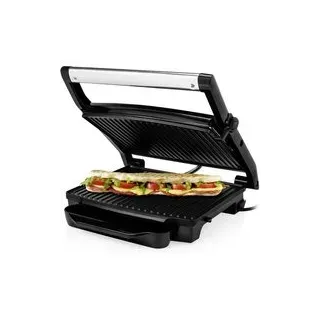 Princess Panini Grill Antihaftbeschichtung, Kontrollleuchte, mit Deckel, Überhitzungsschutz Schwarz