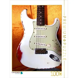 CALVENDO Puzzle Heavy Relic - Vintage Rockgitarre | 1000 Teile Lege-Größe 48 x 64 cm Foto-Puzzle für glückliche Stunden