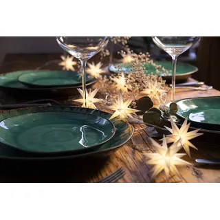 DecoTrend LED-Lichterkette Baby Sternenkette 4 m Weiß