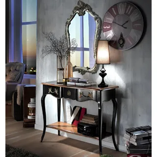 Konsolen Tisch Kommode mit Spiegel Luxus Klasse Möbel Set Stil Modern 2tlg.