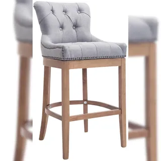 CLP Barhocker gepolstert 55 x 109 x 57 cm Grau