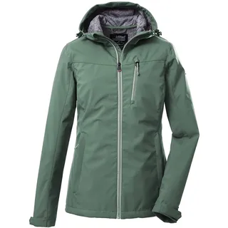 KILLTEC Damen Softshelljacke/Outdoorjacke mit Kapuze KOS 89 WMN SFTSHLL JCKT; pistazie, 46, 39138-000