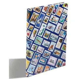 Leuchtturm1917 Leuchtturm 339105 Einsteckbuch Hobby - Briefmarken-Sammel-Album - 225 x 306 mm, 16 weiße Seiten, unwattierter Einband, blau