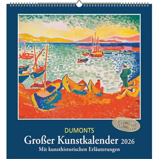 DuMont Buchverlag DUMONT - DUMONTS Großer Kunstkalender 2026 – Wandkalender 45 x 48 cm – Meisterwerke der Klassischen Moderne, Impressionisten & Expressionisten für Kunstliebhaber: Mit kunsthistorischen Erläuterungen