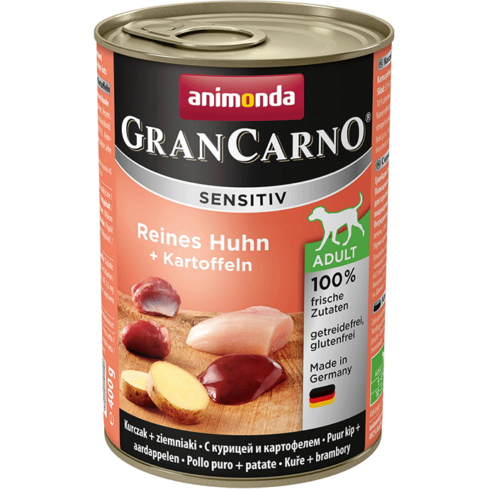 Bild von 	GranCarno Sensitiv Adult Huhn & Kartoffeln 6 x 400 g