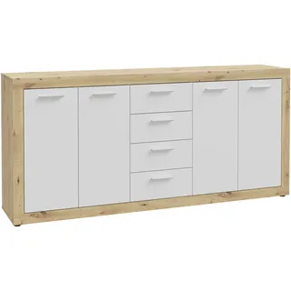 Forte Baccio 197,1 x 91,9 x 41 cm Artisan Eiche / Weiß