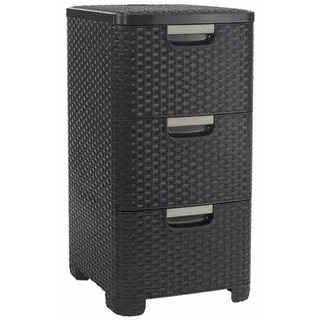Curver Rack mit Schubladen STYLE dunkelbraun