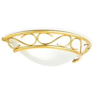 Licht-Erlebnisse Wandleuchte weiß/messing