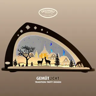 Weigla LED Schwibbogen »Stille Nacht,« Erzgebirge garantiert, aus Buchenholz & Acrylglas
