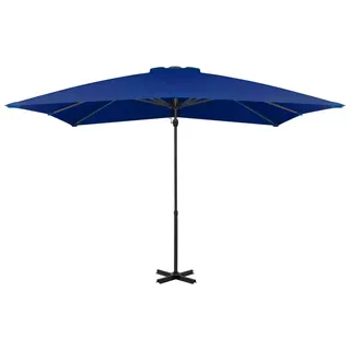 vidaXL Ampelschirm mit Aluminium-Mast 250x250 cm Azurblau - Blau