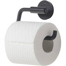 Tiger Urban Toilettenpapierhalter schwenkbar, Farbe: Schwarz, mit austauschbaren Dekor-Ringen zur individuellen Gestaltung