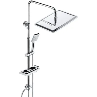 JOHO Regendusche Duschsystem ohne Duscharmatur Chrom 35*25cm