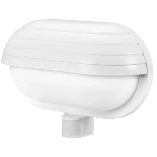 EURA Fassadenleuchte ML-10B7 E27 180° PIR weiß