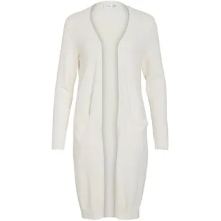 Vila Damen Viril Long L/S Knit Cardigan - Noos Strickjacke, White Alyssum, XL EU