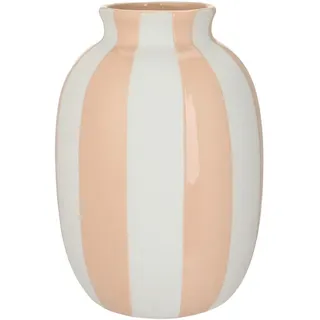 Ambia Home Vase , Orange , Keramik , rund , 20.5 cm , nur zu Dekorationszwecken, zum Stellen, auch für frische Blumen geeignet , Dekoration, Vasen, Keramikvasen