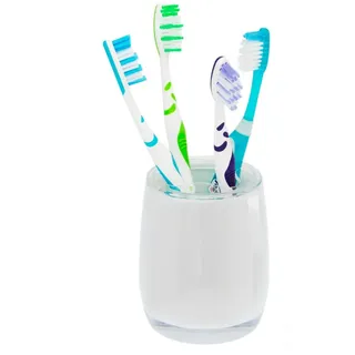 bremermann Bad-Serie SAVONA Zahnbürstenbehälter aus Kunststoff (Weiß)