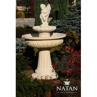 Springbrunnen Froschbrunnen Brunnen Gartenbrunnen Fontaine 154cm Steinbrunnen