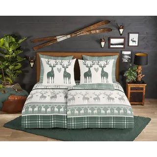 Good Morning Bjirk green 135 x 200 cm + 80 x 80 cm