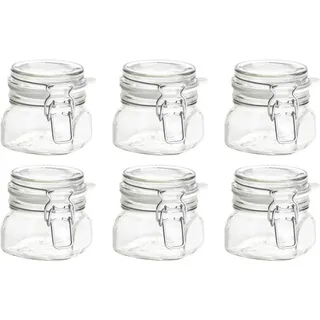 Mäser Einmachglas-Set Gothika , Glas , lebensmittelecht, Bügelverschluss, luftdichter Verschluss, auslaufsicher, unbefüllt , Küchenzubehör, Vorratsbehälter, Einmachgläser