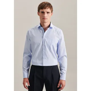 seidensticker Businesshemd »Schwarze Rose« Regular 1/1 Kentkragen Gestreift, blau