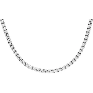 Fossil Herren-Edelstahl oder Halbedelsteine-Halskette mit Karabinerverschluss, Römisches Silber