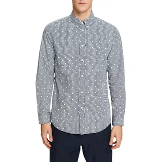 ESPRIT Herren 014ee2f312 Hemd, 400/Navy, L