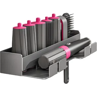 Penbinmall Föhnhalter Wand Ohne Bohren – Hair Dryer Holder Wall Mounted, Haartrockner Halterung aus Edelstahl, Curling Iron Holder & Hot Tools Organizer für Bad & Barbershop (Schwarz)