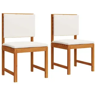 vidaXL Gartenstuhl 50 x 50 x 91 cm braun 2 St.