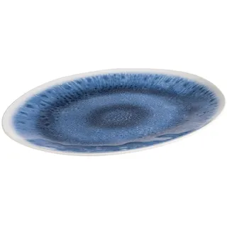 APS 84676 Tablett BLUE OCEAN, 48 x 35,5 cm, Höhe 3 cm, Melamin, blau/weiß