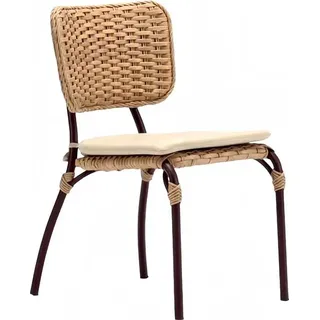 Hochwertig Terrasse Stuhl Braun Luxus Modern Stühle stilvoll Rattan Stil - Braun