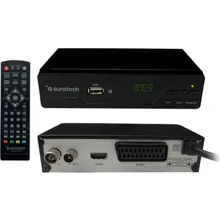 Sunstech DTB210HD2 Digitaler Decoder TNT HD, schwarz