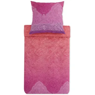 BASSETTI Bettgarnitur Paisley Fuchsia 135 x 200 cm + 80 x 80 cm