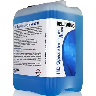 Dellwing Ultraschallreiniger Konzentrat für Brillen, Schmuck, Münzen, Zähne, Zahnspangen, Uhren - Flüssigkeit für Ultraschallbad und hartnäckige Verschmutzungen wie Fette und Öle – 2,5 Liter Kanister
