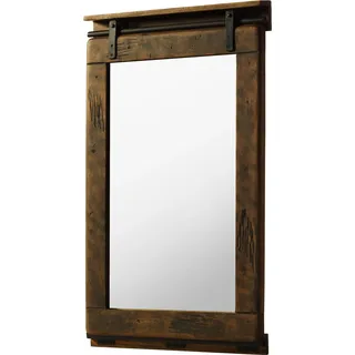 MASSIVMOEBEL24.DE Spiegel Mango 60x8x100 braun lackiert RAILWAY #463 - Braun