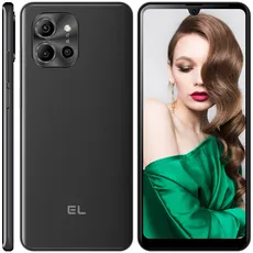 EL X80 Smartphone Ohne Vertrag,6.82 Zoll HD+ 13MP Kamera,Android 11 4G LTE Handy Günstig,4GB RAM/64GB ROM,5000mAh Akku,Fingerabdruck,Dual SIM-Schwarz