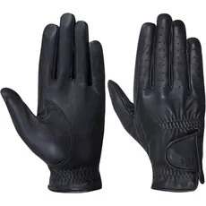 Hy 5, Herren, Handschuhe, Erwachsene LederReithandschuhe, Schwarz, (XL)