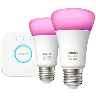 Philips Hue White and Color Ambiance 1100 E27 9W Starter-Kit (929002468810)