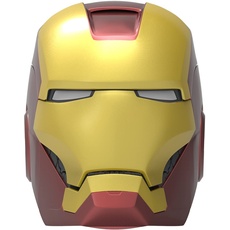 ekids Vi-B72IM Marvel Iron Man Helm Bluetooth Wireless Lautsprecher mit leuchtenden Augen tragbar Gold/rot