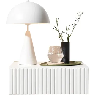 SchlafKONTOR Boxxx Nachtschrank, Weiß, Holzwerkstoff, 1 Schubladen, 42x14x30 cm hängend, Schlafzimmer, Nachttische