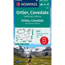 KOMPASS Wanderkarte 077 Ortler, Cevedale, Suldental, Valfurva / Ortles, Cevedale, Val di Solda, Valfura 1:25.000