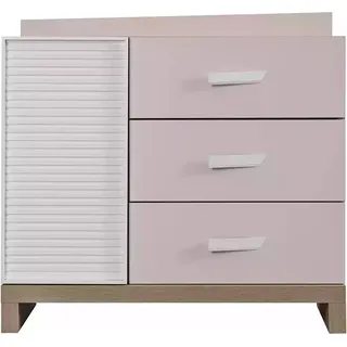 Kinderkommode Kommode Schrank Kinderzimmerregal Rosa Holz Moderne Neu - Rosa