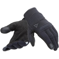 Dainese Athene Tex Gloves, Motorradhandschuhe Sommer, Herren, Schwarz/Schwarz, XL