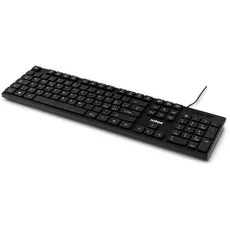 Nilox NXKBIT000012 USB-Tastatur, leicht und kompakt mit italienischem Layout, verschleißfest, Kabel 1,5 m, Schwarze Tastatur, kompatibel mit Windows, Linux und Mac