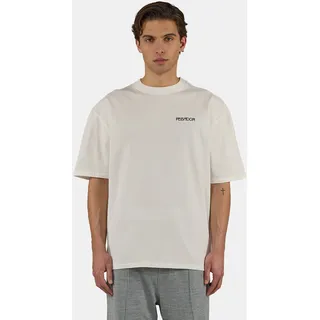 PEGADOR T-Shirt "Stege Oversized Tee" Baumwolle, oversize, washed warm weiß