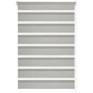 GARDINIA Doppelrollo Easyfix 90 x 150 cm grau