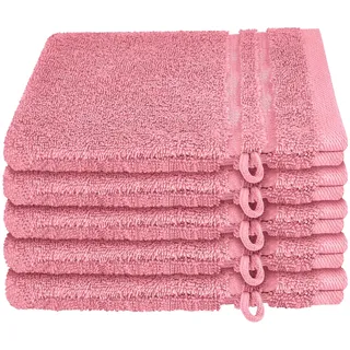 Milano Waschhandschuhset 16 x 22 cm malve 5-tlg.