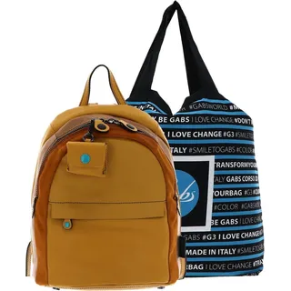 Gabs Leder Rucksack Anja Hokusai Black Backpack Giallo senfgelb - Gelb