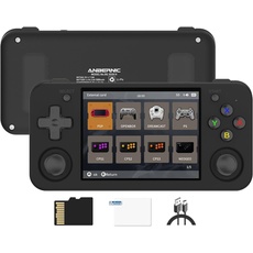 Anbernic RG35XX H Retro Handheld Spielkonsole, Support HDMI TV Output 5G WiFi Bluetooth 4.2 , 3.5 Inch IPS Screen Linux System Built-in 64G TF Card 5515 Games(RG35XX H-Black)