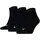 Socken Plain 3er Pack Schwarz 39-42