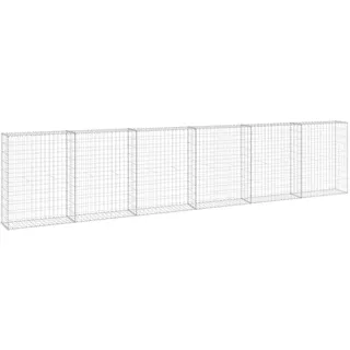 vidaXL Gabionenwand 300 × 30 × 10 cm